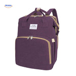 BabyLuxe Rugtas paars stijlvolle luiertas www.middo.nl