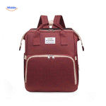 BabyLuxe Rugtas rood elegante luiertas met veel opbergruimte www.middo.nl