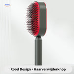 Bestie™ | Schone Haarborstel met 1 Druk op de Knop voor Gemakkelijk Haarverwijdering