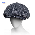 Blinderstyle Cap zwart witte zigzag herenpet www.middo.nl