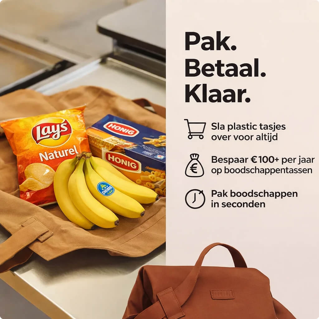 AllesTas™ Uitklapbare Boodschappentas | Meer Mee, Minder Tassen