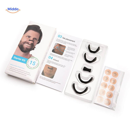 BreatheEase Kit slaapstrips en dilator voor een betere nachtrust www.middo.nl