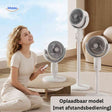 Breezeo Ventilator oplaadbare tafel en vloerventilator www.middo.nl