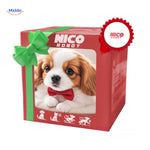 BunnyBuddy Plush Nico Robot Puppy gift box with puppy and bowtie www.middo.nl