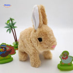 BunnyBuddy Plush beige konijn met speelgoed en palmboom www.middo.nl
