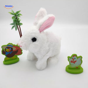 BunnyBuddy Plush schattig roze konijn met oortjes www.middo.nl