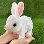 BunnyBuddy Plush wit konijn in hand met zacht vel www.middo.nl