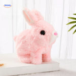 BunnyBuddy Plush wit konijn met roze neus in licht www.middo.nl