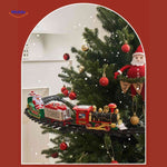 ChristmasRail Trein kerstboomtrein met wagons en santa www.middo.nl