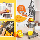 Citripress Juicer manuele citruspers met afneembare zeef www.middo.nl