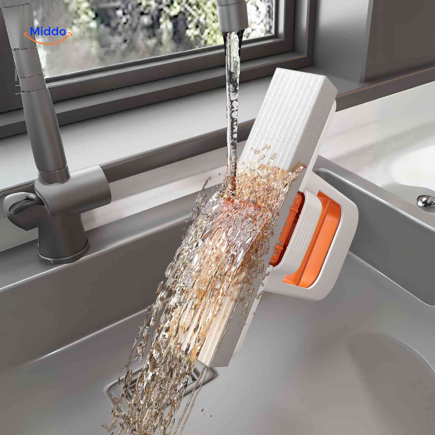 Cleanzy Mop voor droog en nat gebruik www.middo.nl