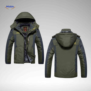 Coldura Jas waterdichte winterjas met capuchon detail www.middo.nl