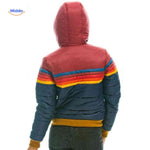 Colorwave Jas retro gewatteerde dames jas met capuchon www.middo.nl