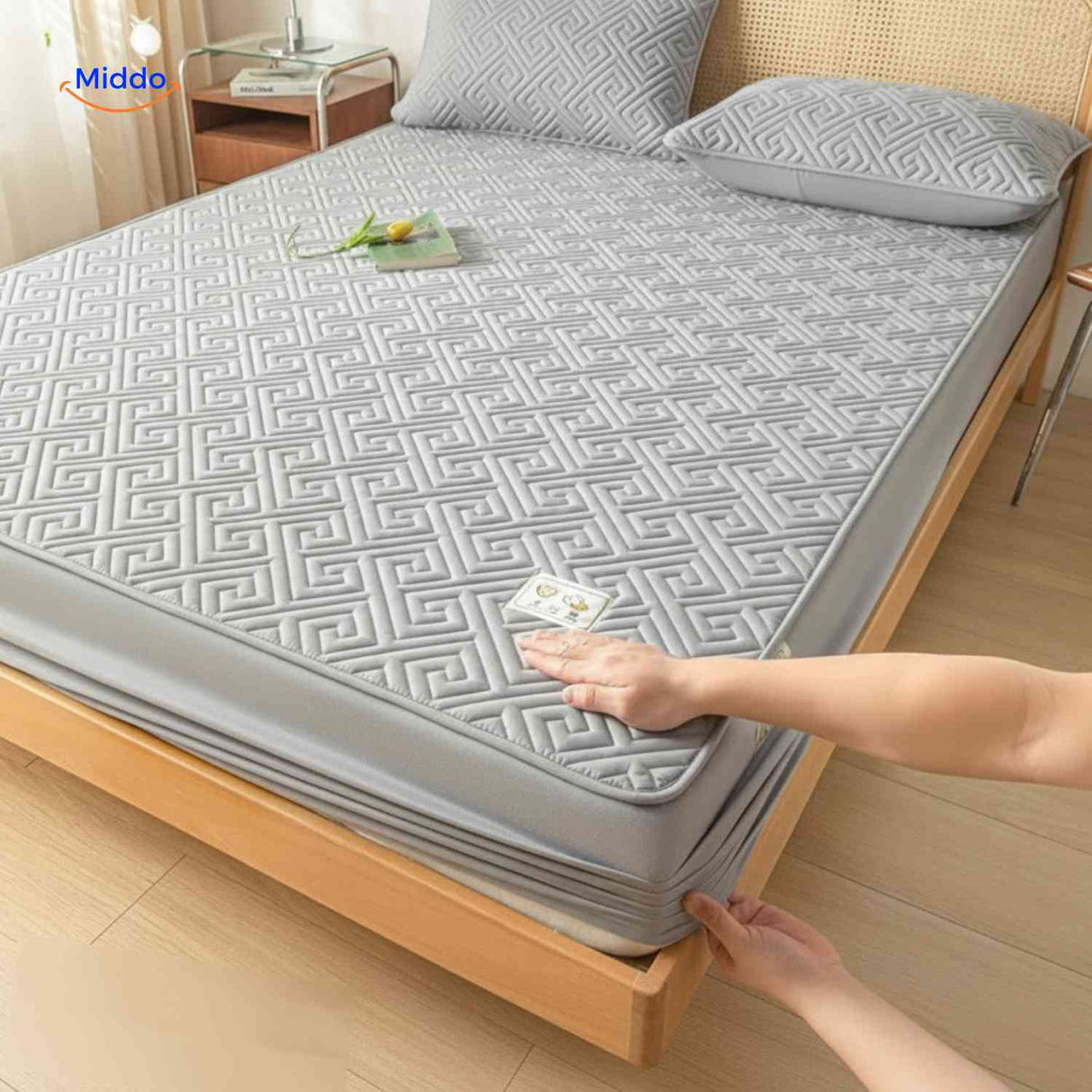 Comfortora Bedhoes rekbare hoeken eenvoudig installeren www middo.nl