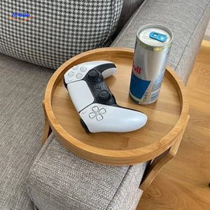 ComfyGrip Sofatafel met controller en drank op bamboeblad www.middo.nl