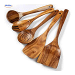 Cookora Spatelset 5 delige houten keukenspatel lepelset www.middo.nl