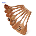 Cookora Spatelset houten keukengerei set natuurlijk duurzaam www.middo.nl