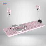 CoreFlex Fitnessbord roze uitvoering met hendels en telefoonhouder www.middo.nl