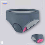 Cyclira Fietsbroek dames fiets slip donkergrijs met gel pad www.middo.nl