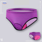 Cyclira Fietsbroek dames fiets slip paars met gel pad www.middo.nl