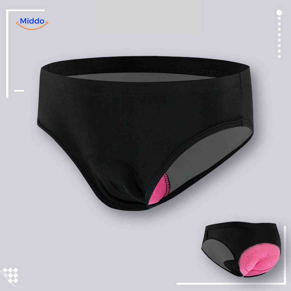 Cyclira Fietsbroek lichtgewicht en discreet fiets slip met gel www.middo.nl