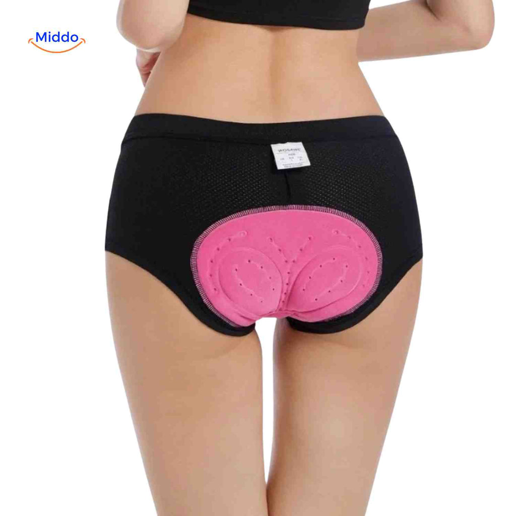 Cyclira Fietsbroek met comfortabele gel vulling voor dames www.middo.nl