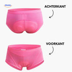 Cyclira Fietsbroek voor en achterzijde fietsondergoed met gel www.middo.nl