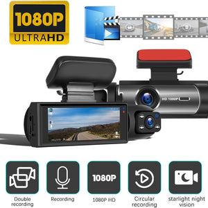 Dashcam Pro™ Full HD 1080P | Dual Lens, Veiligheid en Kristalheldere Beelden