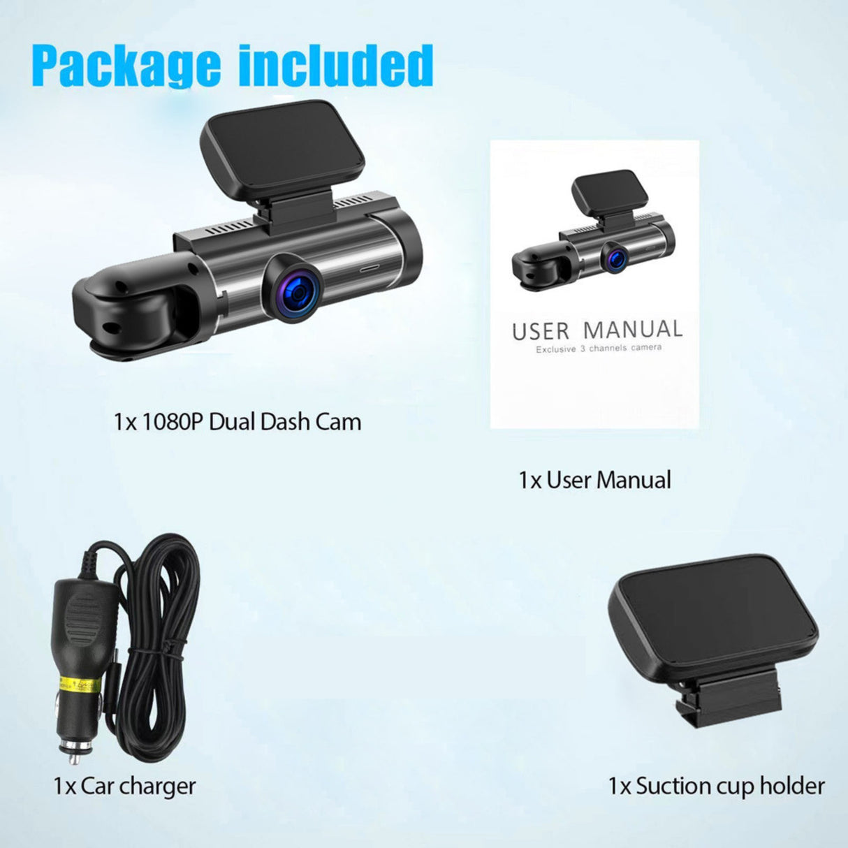 Dashcam Pro dual lens en accessoires