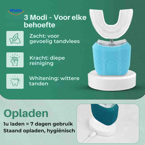 Dentora Tandenborstel 3 modi diepe reiniging wittere tanden www.middo.nl