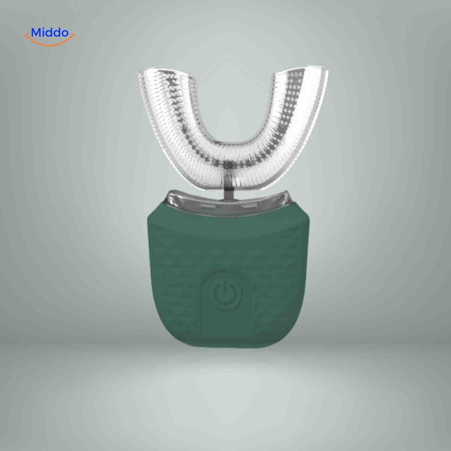 Dentora Tandenborstel automatische elektrische u vorm groen www.middo.nl
