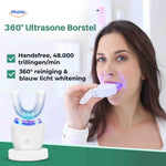 Dentora Tandenborstel handsfree ultrasone blauw licht whitening www.middo.nl