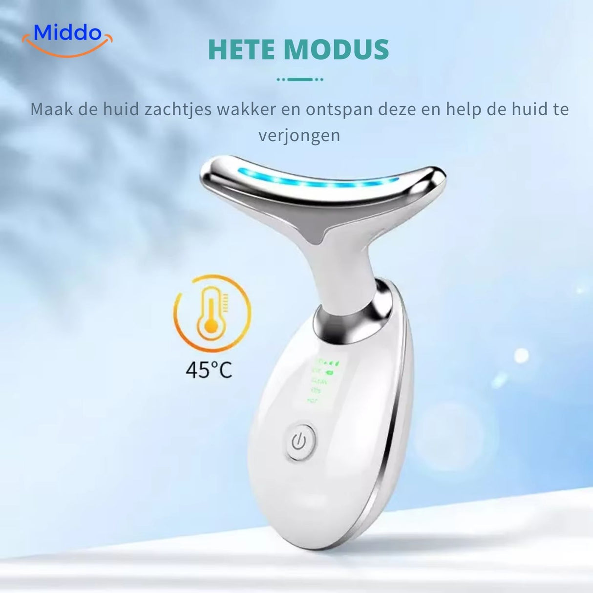 DermaLift Pro hete modus huidontspanning en verjonging