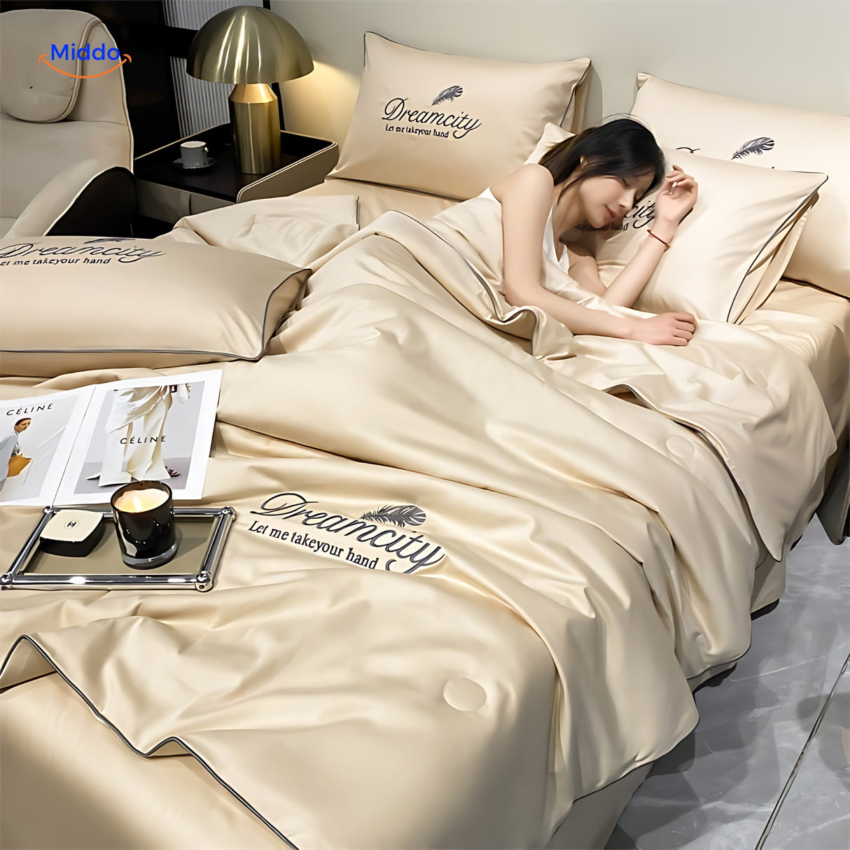 Cremé Dreamcity Koeldeken van www.middo.nl