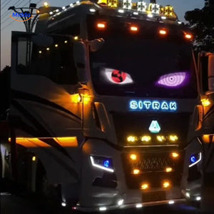DriveFlex™ Matrix LED-Scherm | Devil Eyes, Teksten & Animaties via App + Afstandsbediening