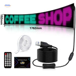 DriveFlex™ Matrix LED-Scherm | Devil Eyes, Teksten & Animaties via App + Afstandsbediening