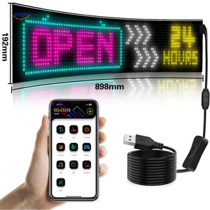 DriveFlex™ Matrix LED-Scherm | Devil Eyes, Teksten & Animaties via App + Afstandsbediening
