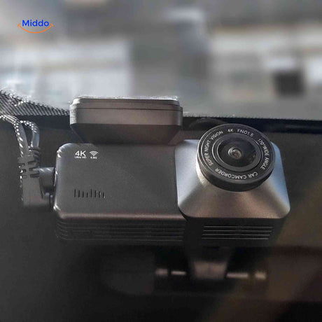 DriveGuard Dashcam dashcam op voorruit live beeld weergave www.middo.nl