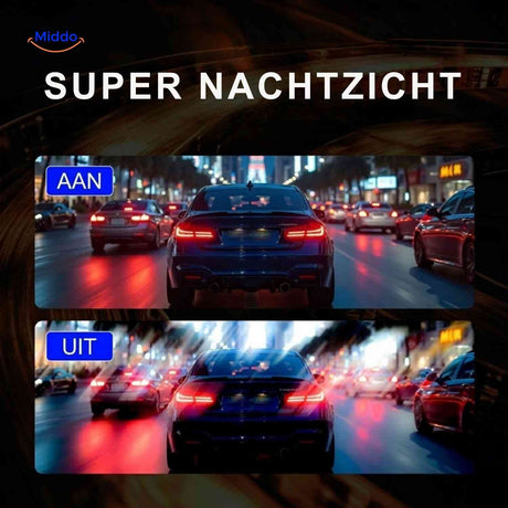 DriveGuard Dashcam nachtzicht dashcam heldere opnames donker www.middo.nl