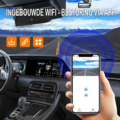 DriveGuard Dashcam wifi dashcam app bediening live weergave auto www.middo.nl
