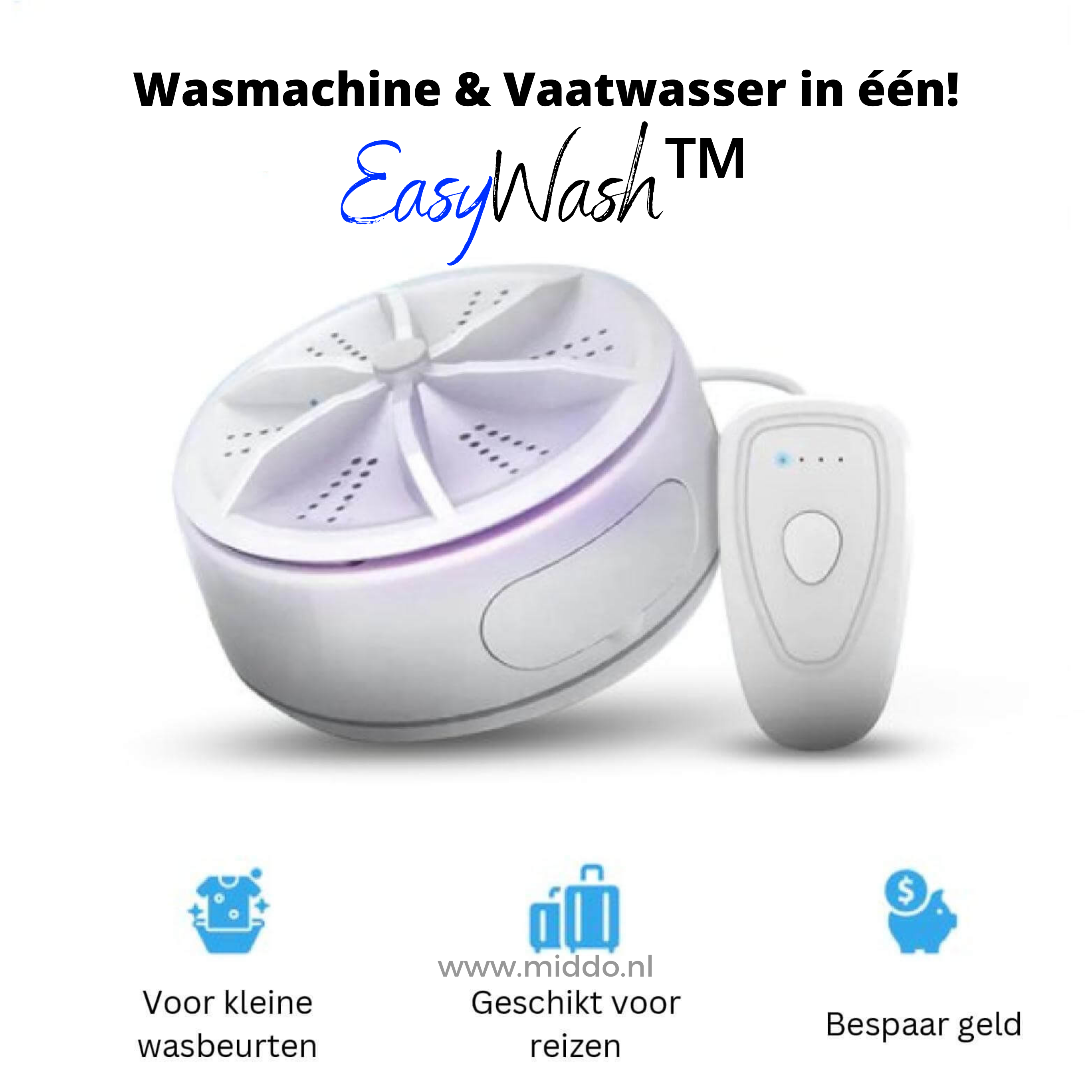 Wasmachine & Vaatwasser in één - EasyWash™