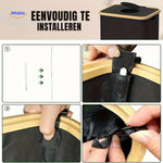 EcoBin Keukenorganizer eenvoudige installatie met velcro bevestiging www.middo.nl