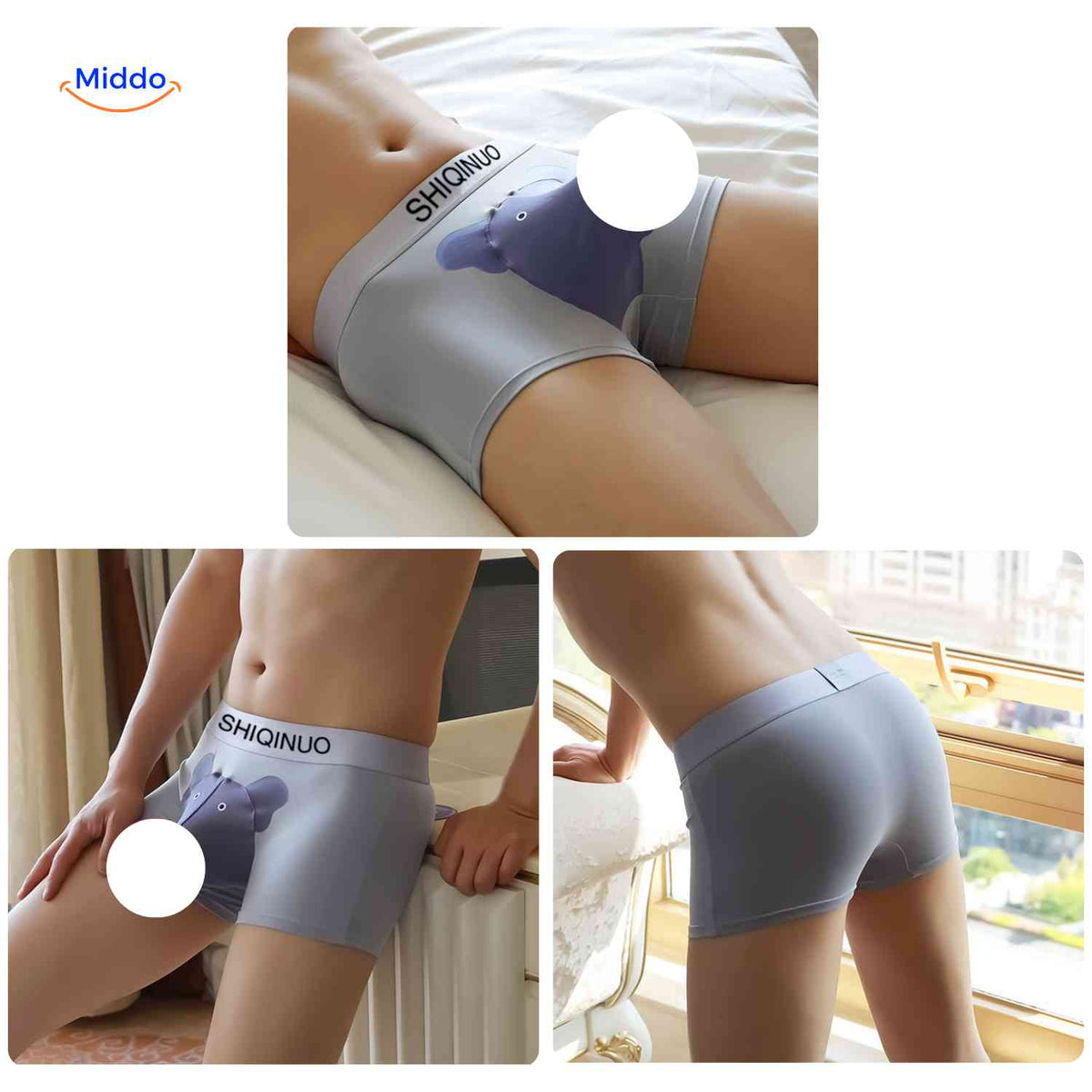Elephanto Boxershort boxershort achterkant pasvorm www.middo.nl