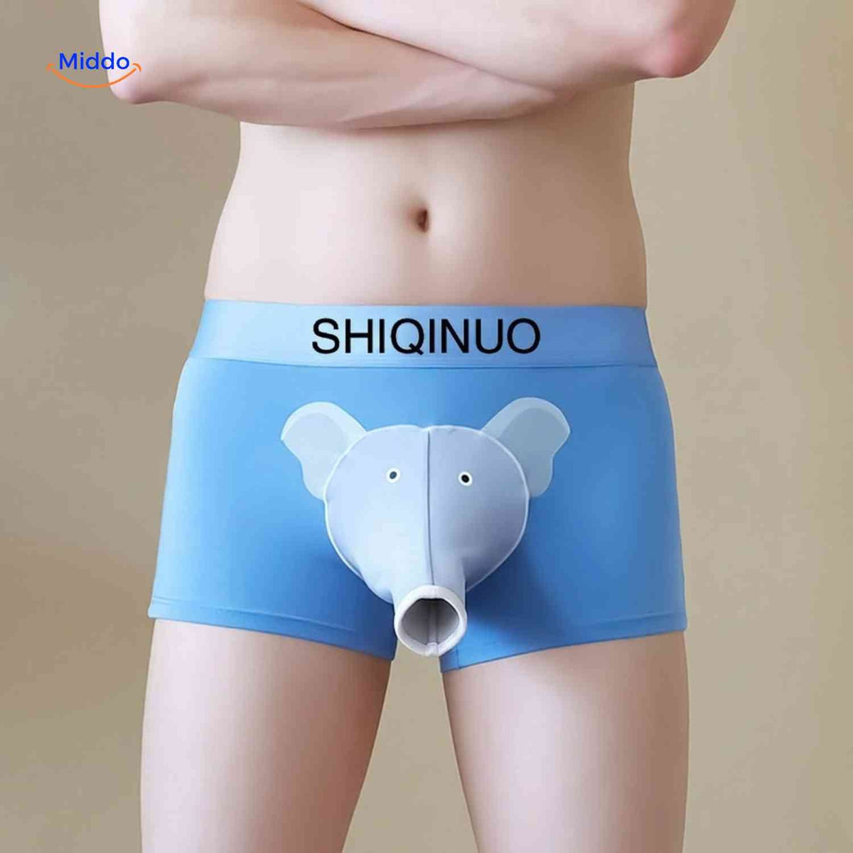 Elephanto Boxershort heren ondergoed olifant voorkant www.middo.nl