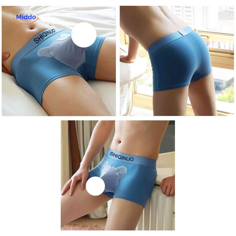 Elephanto Boxershort olifant design voorkant heren boxer www.middo.nl