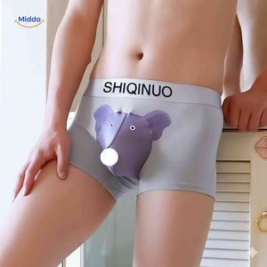 Elephanto Boxershort ondergoed olifant vooraanzicht www.middo.nl