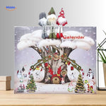 FestiveFrights Pluche Kalender boom scene advent kalender met kerstgnomen www.middo.nl