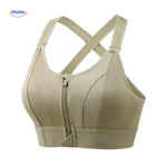 Fitura Sportbh comfortabele voorkant rits sport bh dames www.middo.nl