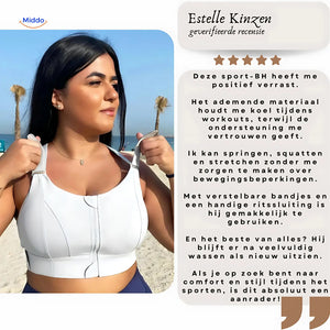 Fitura™ Sportbh | Schokbestendig, Rits Voor & Comfortabel