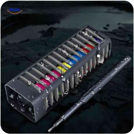 FixPro Schroevendraaier Set bitselectie met magnetische functie www.middo.nl